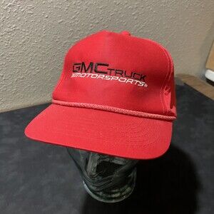 GMC Trucker Hat Ford Mack Auto Mechanic Chevy Farmer 80s Vintage Snapback Rope
